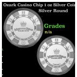 Ozark Casino Chip 1 oz Silver Coin