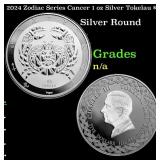 2024 Zodiac Series Cancer 1 oz Silver Tokelau $5