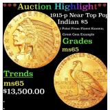*Highlight* 1915-p Gold Indian Half Eagle Near Top