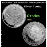 2024 Tokelau 1 oz Silver $5 Zodiac Series: Sagitta