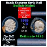 Buffalo Nickel Shotgun Roll in Old Bank Style 