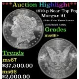 *Highlight* 1879-p Morgan Dollar Near Top Pop! $1