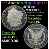*Highlight* 1878-cc Morgan Dollar $1 ms65 PL SEGS