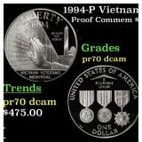 1994-P Vietnam Proof Modern Commem Dollar $1 pr70