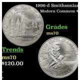 1996-d Smithsonian Modern Commem Dollar $1 ms70 SE