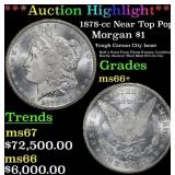 *Highlight* 1878-cc Morgan Dollar Near Top Pop! $1