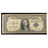 1935E $1 Blue Seal Silver Certificate Grades vf++