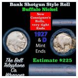 Buffalo Nickel Shotgun Roll in Old Bank Style 