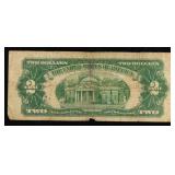 1928F $2 Red Seal United States Note Grades vf+