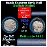 Buffalo Nickel Shotgun Roll in Old Bank Style 