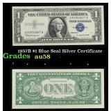 1957B $1 Blue Seal Silver Certificate Grades Choic