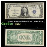 1935F $1 Blue Seal Silver Certificate Grades Selec