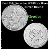 Coca-Cola Santa 1 oz .999 Silver Round