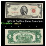 1953A $2 Red Seal United States Note Grades Choice