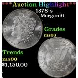 *Highlight* 1878-s Morgan Dollar $1 ms66 SEGS (fc)