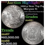*Highlight* 1880-p Morgan Dollar Near Top Pop! $1