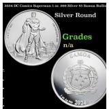 2024 DC Comics Superman 1 oz .999 Silver $5 Samoa