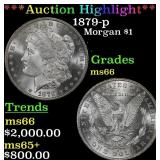 *Highlight* 1879-p Morgan Dollar $1 ms66 SEGS (fc)