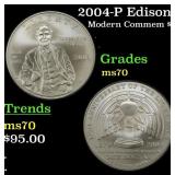 2004-P Edison Modern Commem Dollar $1 ms70 SEGS