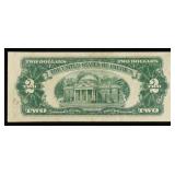 1953B $2 Red Seal United States Note Grades vf++