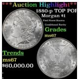 *Highlight* 1880-p Morgan Dollar TOP POP! $1 ms67