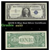 1957B $1 Blue Seal Silver Certificate Grades Selec