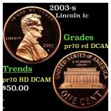 2003-s Proof Lincoln Cent 1c pr70 rd DCAM SEGS