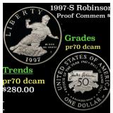 1997-S Robinson Proof Modern Commem Dollar $1 pr70