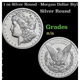 1 oz Silver Round - Morgan Dollar Style