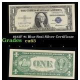 1935F $1 Blue Seal Silver Certificate Grades Selec