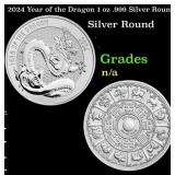 2024 Year of the Dragon 1 oz .999 Silver Round