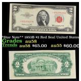 **Star Note** 1953B $2 Red Seal United States Note