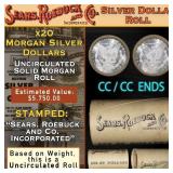 116- Double CC End SEARS Morgan Unc Dollar $1 Roll