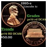 1995-s Proof Lincoln Cent 1c pr70 rd DCAM SEGS