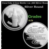 Coca-Cola 5 Cent Bottle 1 oz .999 Silver Round