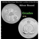 2023 Star Wars Grogu "Baby Yoda" 1 oz Silver $2 Ni
