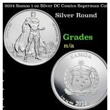 2024 Samoa 1 oz Silver DC Comics Superman Coin