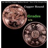 1oz .999 Fine Copper Bullion Round - Year of the D