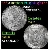 *Highlight* 1898-o Morgan Dollar $1 ms67 SEGS (fc)