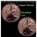 1oz .999 Fine Copper Bullion Round -Nordic Creatur