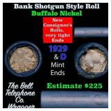 Buffalo Nickel Shotgun Roll in Old Bank Style 