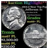 ***Auction Highlight*** 1964-d Jefferson Nickel Ne