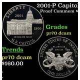 2001-P Capitol Proof Modern Commem Dollar $1 pr70