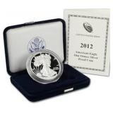 2012-w Silver Eagle 1 Oz Silver Proof In Original