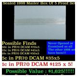 Original sealed box of 5x 1998 United States Mint