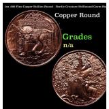 1oz .999 Fine Copper Bullion Round - Nordic Creatu