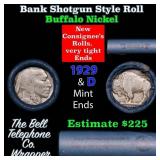 Buffalo Nickel Shotgun Roll in Old Bank Style 