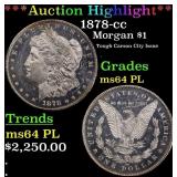 *Highlight* 1878-cc Morgan Dollar $1 ms64 PL SEGS