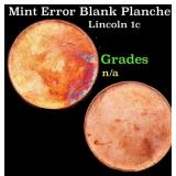 Mint Error Blank Planchet Lincoln Cent 1c Grades U