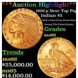 *Highlight* 1909-p Gold Indian Half Eagle Near Top